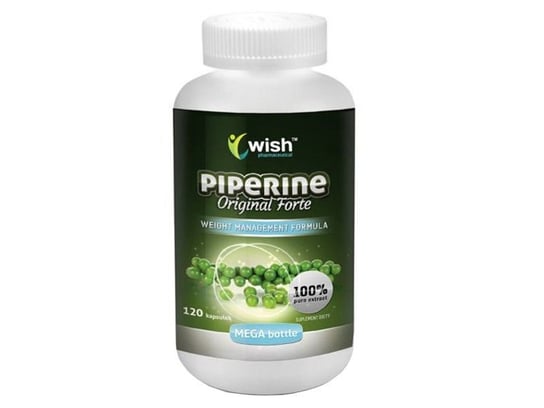 Wish, Suplement diety, Piperine Original Forte Plus 8w1, 120 kapsułek Wish
