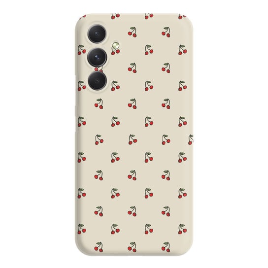 Wisienki tiny  - Galaxy M35 Etui matowe beż [TIF 16E] PieceofCase