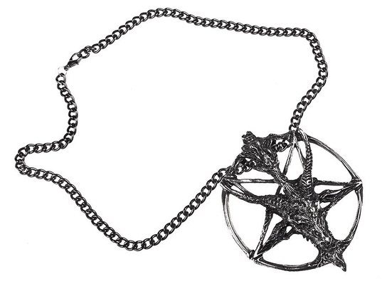 Wisior + Łańcuch Pentagram Baphomet Inna marka