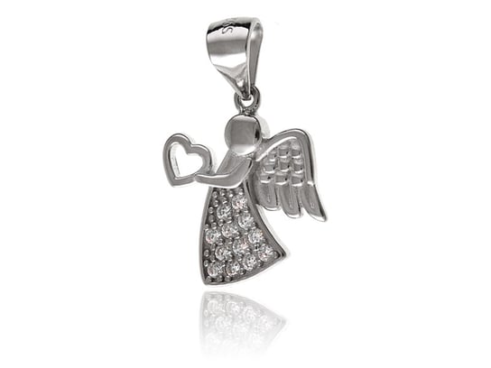 Wisiorek srebrny anioł z sercem w0375 - 1,6g. FALANA