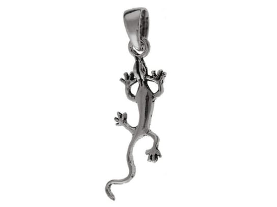Wisiorek srebrny gekon jaszczurka w0262 FALANA