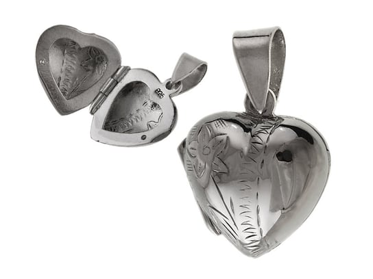 Wisiorek srebrny otwierane serce sekretnik w0408 - 3g. FALANA
