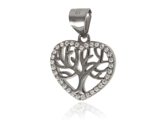 Wisiorek srebrny serce z drzewkiem szczęścia w0494 FALANA