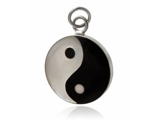 Wisiorek srebrny symbol równowagi Yin & Yang w0572 FALANA