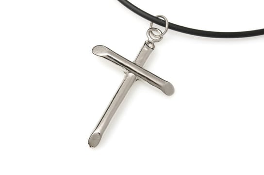 Wisiorek Symbol Wiary Gładki Krzyż Prosty Jubileo