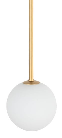 Wisząca lampa Kier 10308 szklana kula ball biała złota Nowodvorski