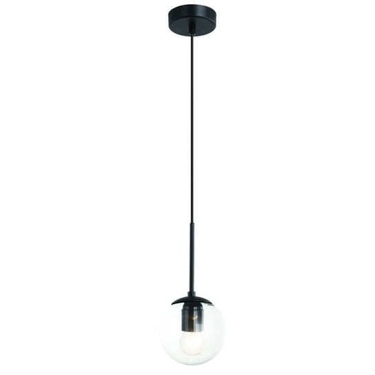 Wisząca LAMPA loftowa Bao Nero I Claro Orlicki Design szklana OPRAWA zwis kula ball przezroczysta czarna Orlicki Design