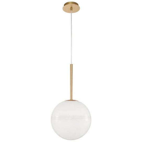 Wisząca LAMPA modernistyczna PEREZ LE41746 Luces Exclusivas szklana OPRAWA ball ZWIS kula biała złota Luces Exclusivas