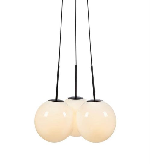Wisząca Lampa salonowa Dione balls zwis czarny biały Markslojd