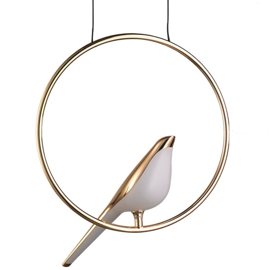 Wisząca Lampa salonowa Tit ptak LED 10W bird nad stół złoty Step Into Design