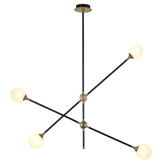 Wisząca lampa Spillo ST-9389-P4 Step sticks kule balls czarne złote Step Into Design