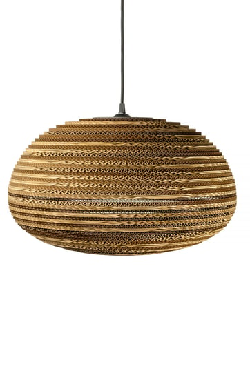 Wisząca lampa z tektury - ORGANIC XL SOOA Design