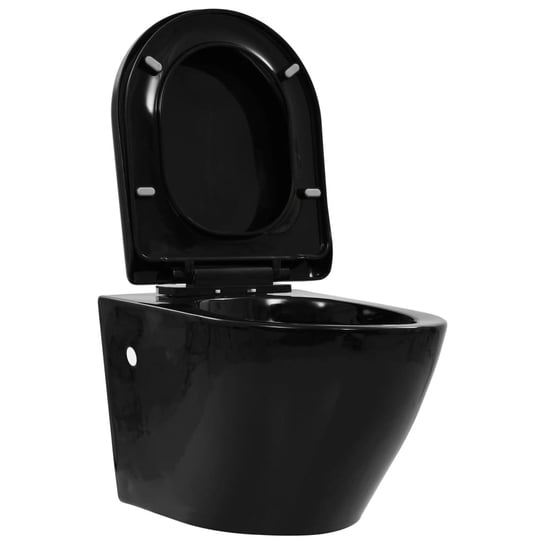 Wisząca toaleta ceramiczna 36x48x41,5cm, czarna Inna marka