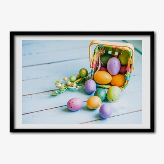 Wiszący obraz z ramką TULUP Wielkanocne jajka 70x50 cm Tulup