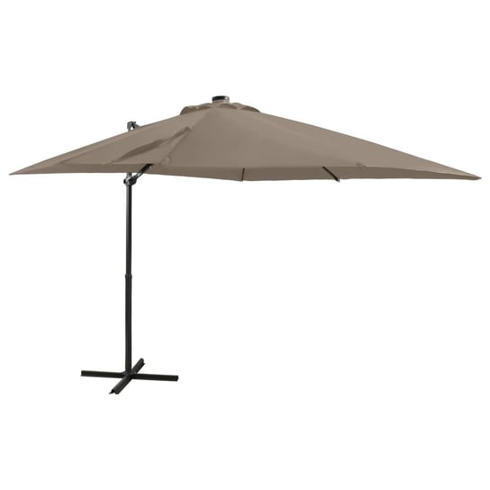 Wiszący parasol LED 250x230cm, kolor: taupe Zakito Europe