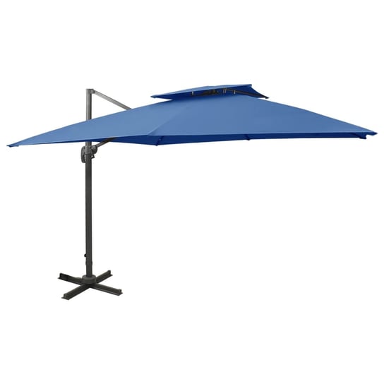 Wiszący parasol UV 300x300x258 cm, lazurowy Inna marka