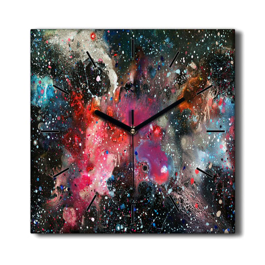 Wiszący zegar na płótnie Kosmos gwiazdy 30x30 cm, Coloray Coloray