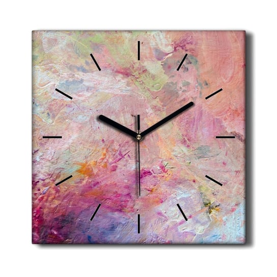 Wiszący zegar na płótnie Pastelowy obraz 30x30 cm, Coloray Coloray