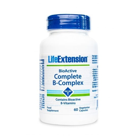 Witamina B Kompleks - BioActive Complete B-Complex LifeExtension (60 kapsułek) - suplement diety Life Extension