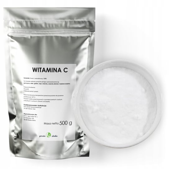 Witamina C Proszek Kwas L-Askorbinowy 500G GORZKOISLODKO