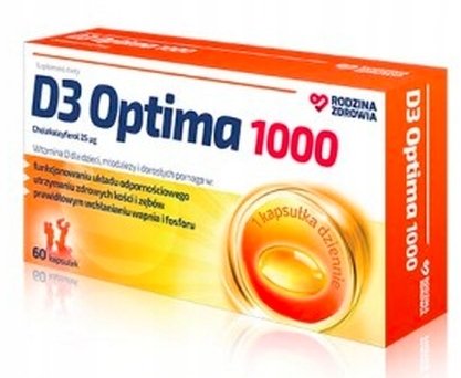 Witamina D3 Optima 1000, 60 kaps Silesian Pharma