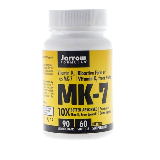 Witamina K2 MK-7 JARROW FORMULAS, 90 mcg, Suplement diety, 60 kaps. Jarrow Formulas