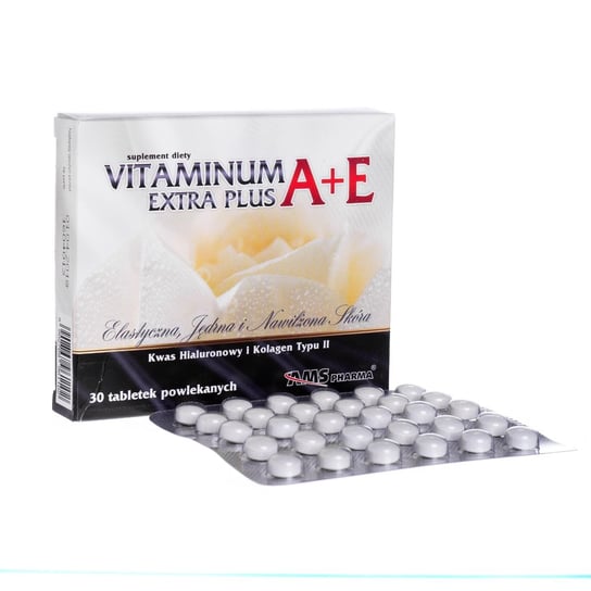 Witaminum A+E Extra Plus, suplement diety, 30 tabletek powlekanych AMS Pharma