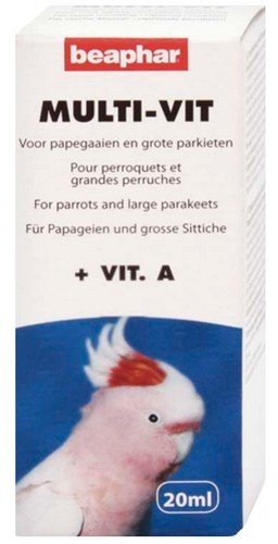 Witaminy dla papug BEAPHAR Multi-Vit For Parrots, 20 ml. Beaphar