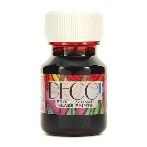 Witrażowa farba do szkła DECO 30 ml - karminowy Renesans