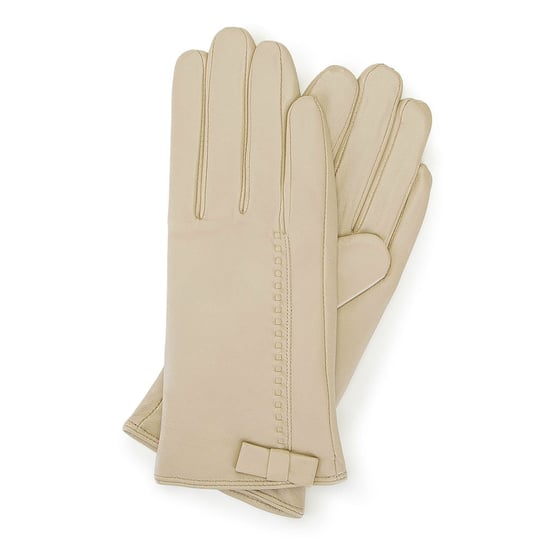 Wittchen, Damskie rękawiczki skórzane z kokardką 39-6-551-A-S, rozmiar S WITTCHEN