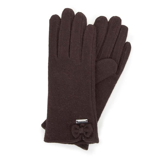 Wittchen, Damskie rękawiczki wełniane z kokardką 47-6-X91-4, rozmiar uniwersalny WITTCHEN