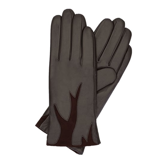Wittchen, Damskie rękawiczki ze skóry z zamszową wstawką 44-6-525-BB-S, rozmiar S WITTCHEN