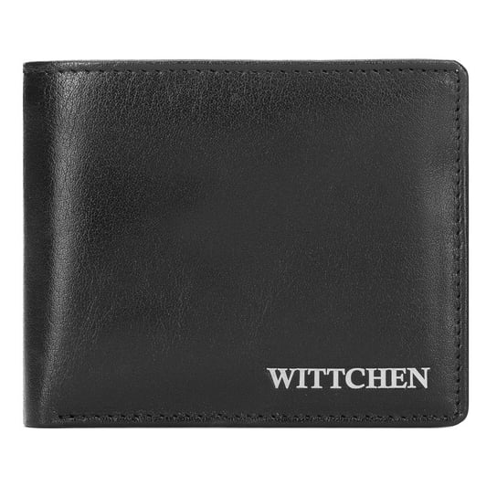 Wittchen, Portfel damski z RFID skórzany z metalowym logo mały 26-1-436-1 WITTCHEN