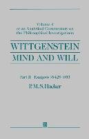 Wittgenstein Mind and Will V4 Pt 2 Hacker