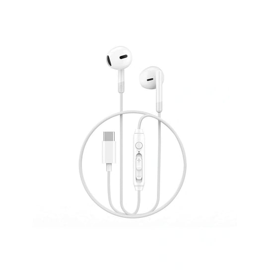 WiWU - Słuchawki stereo na kablu EB314 USB C (DAC) - białe Inna marka