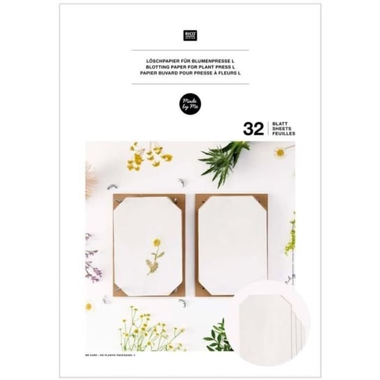 Wkład bibułkowy do prasy kwiatowej - 28,5 x 19,5 cm - 32 ark Inna marka