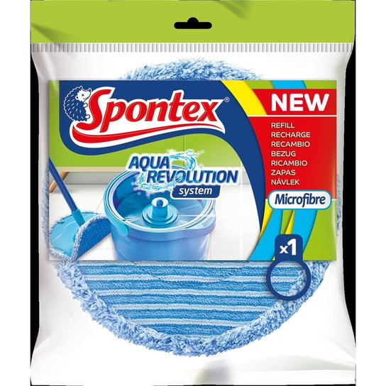 Wkład do mopa SPONTEX Aqua Revolution, niebieski, 25x7,5x1,5 cm Spontex