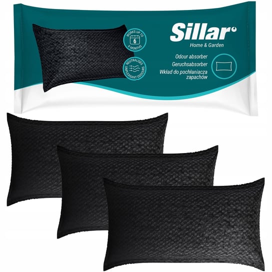Wkład do pochłaniacz zapachów do lodówki Sillar - aktywny węgiel 3 sztuki Sillar