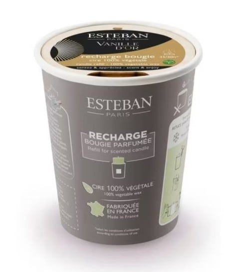 Wkład do świecy zapachowej (180 g) Vanille d'Or Esteban Esteban