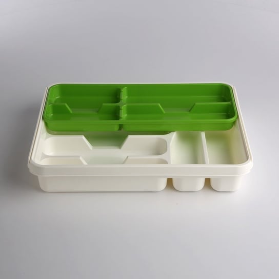 Wkład do szuflady ALTOMDESIGN (8071122), biało-zielony, 39,5x31x7 cm ALTOMDESIGN