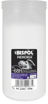 Wkład do zniczy parafinowy BISPOL P320 68H 1szt. Bispol