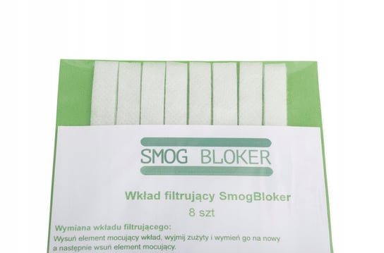 Wkład filtrujący do filtra SMOGBLOKER 8szt 4 okna Wkład filtrujący SMOGBLOKER