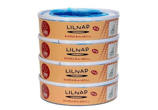 Wkład Lilnap do kosza na pieluchy Angelcare Captiva, Angelcare Classic New Improved 4-PAK Lilnap