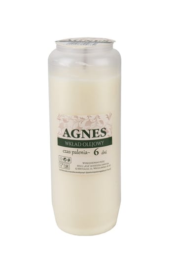 Wkład Olejowy Agnes 6 Dni 18Cm Inna marka