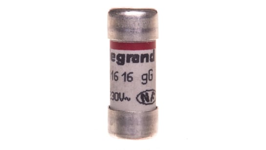 Wkładka bezpiecznikowa cylindryczna 10,3x25,8mm 16A 230V 011616 Legrand