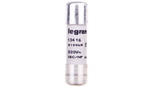Wkładka bezpiecznikowa cylindryczna 10x38mm 16A gL 500V HPC 013416 Legrand
