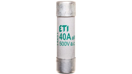 Wkładka bezpiecznikowa cylindryczna 14x51mm 40A aM 500V CH14 002631017 ETI-POLAM
