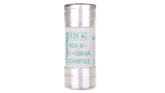 Wkładka bezpiecznikowa cylindryczna 22x58mm 125A aM 400V CH22P /z wybijakiem/ 006711054 ETI-POLAM