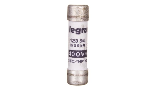 Wkładka bezpiecznikowa cylindryczna 8,5x31,5mm 0,5A gG 400V 012394 Legrand