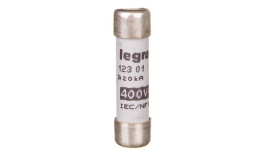 Wkładka bezpiecznikowa cylindryczna 8,5x31,5mm 1A gG 400V 012301 Legrand